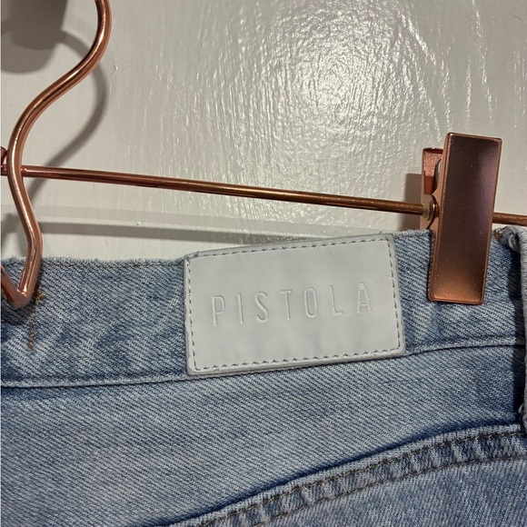 Pistola Light Blue Distressed Denim Jeans Size 26 - Picture 3 of 6